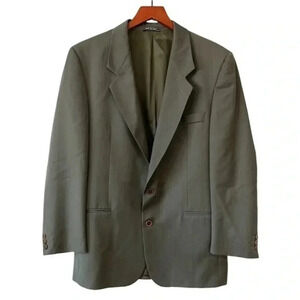 Fierté S.R.L for Today’s Man Pinstripe Wool Sport Coat in Green Size 41R